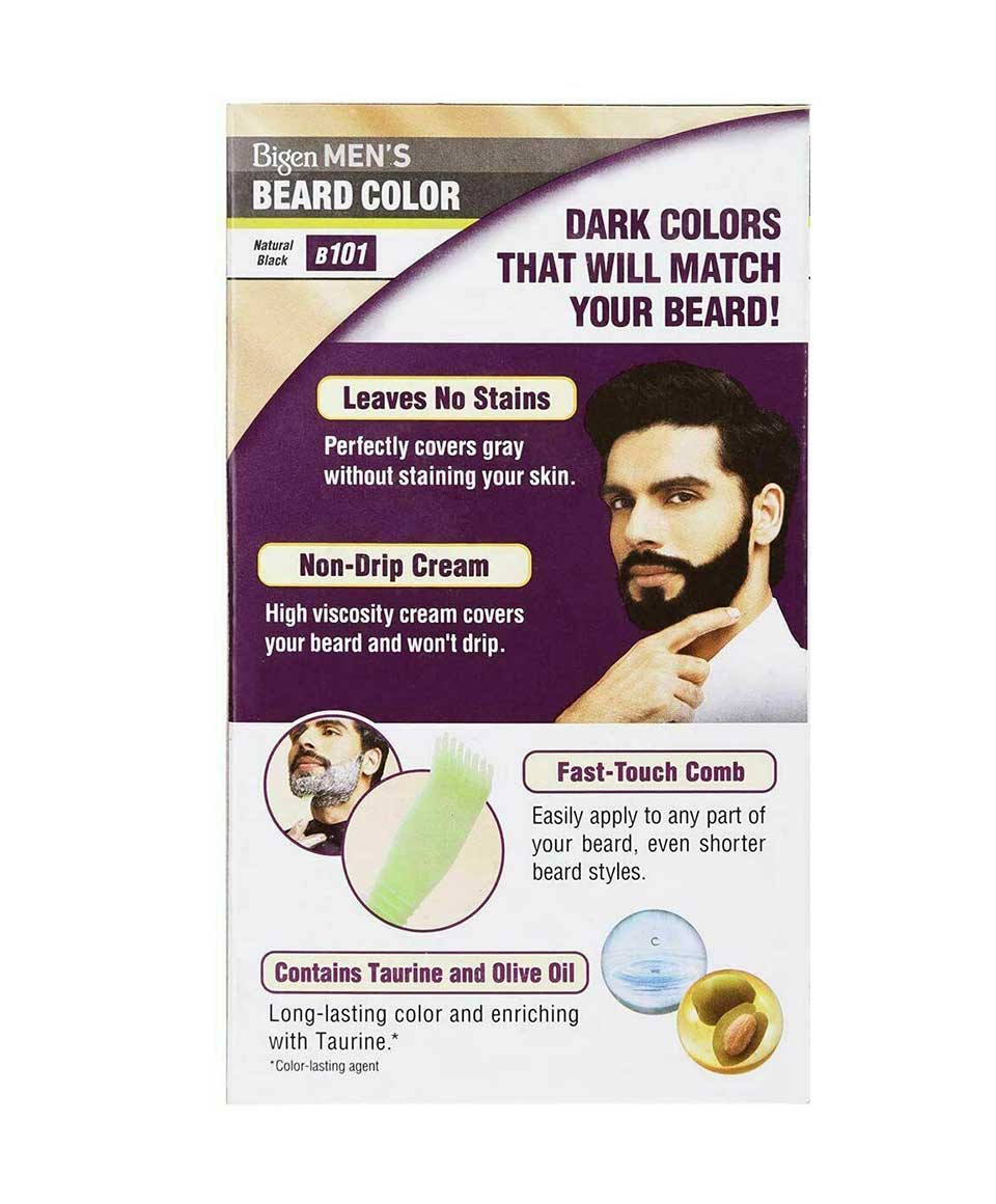 Mens Beard Colour Natural Black B101