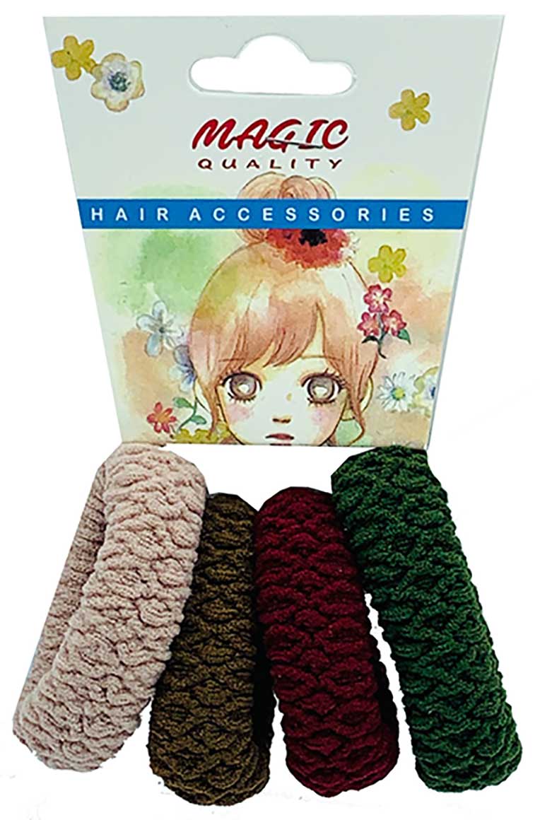 Magic Quality Hair Elastic Bands Assorted TT22A Beauty C
