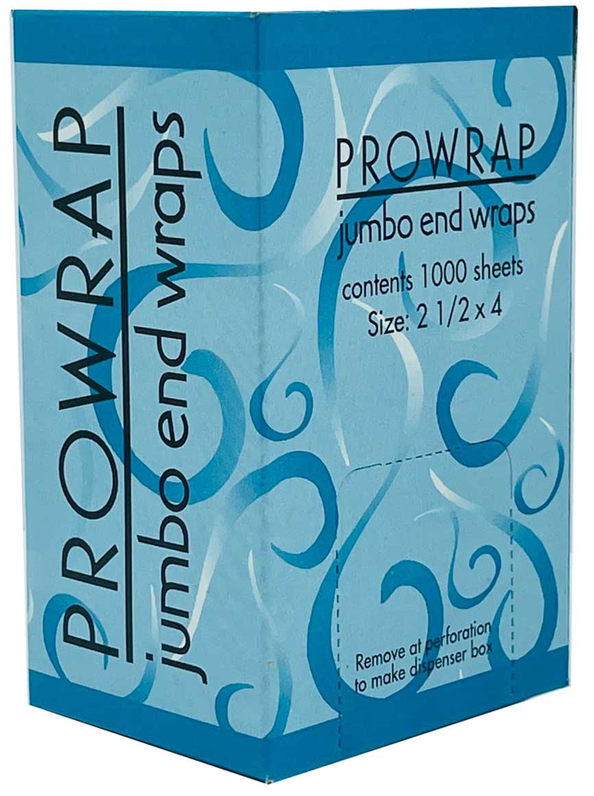 Pro Wrap Jumbo End Wraps 1000 Sheets Beauty Collection A
