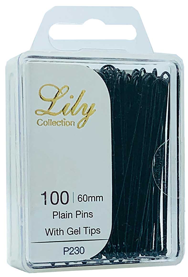 Lily Collection Plain Hair Pins With Gel Tips P230