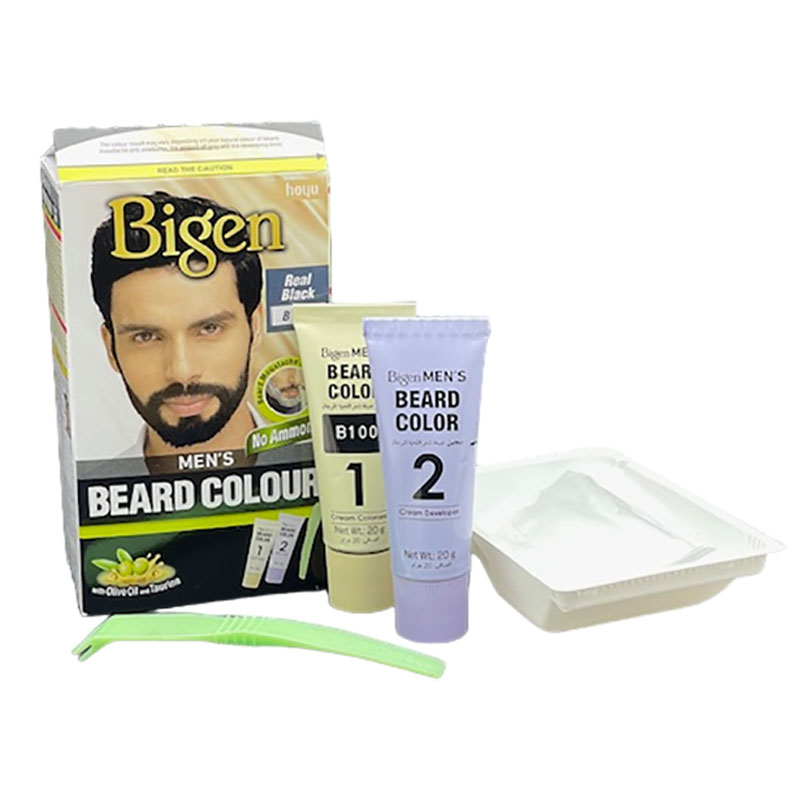 Mens Beard Colour Real Black B100