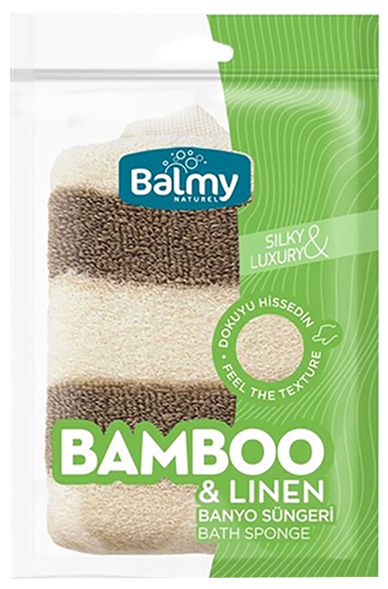 Bamboo And Linen Bath Sponge