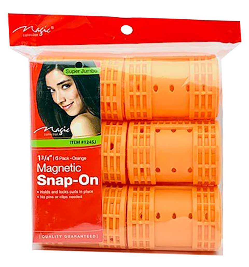 Magnetic Snap On Rollers 124SJ Orange