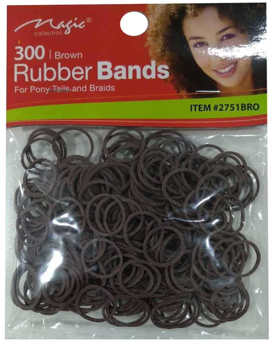 Rubber Bands For Pony Tail And Braids Black