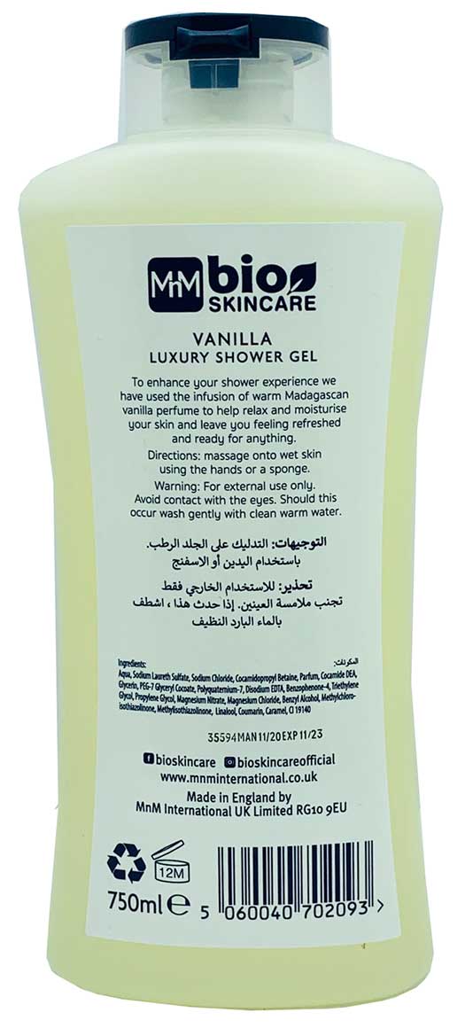 Skincare Vanilla Luxury Shower Gel