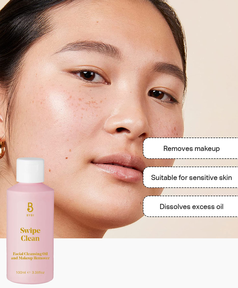 Bybi Swipe Clean Facial Cleansing Oil And Makeup Remover