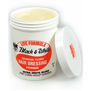 Black And White Genuine Pluko Hair Dressing Pomade