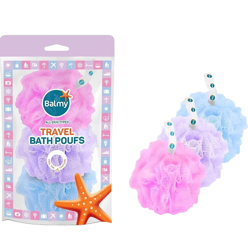 Balmy Travel Bath Poufs