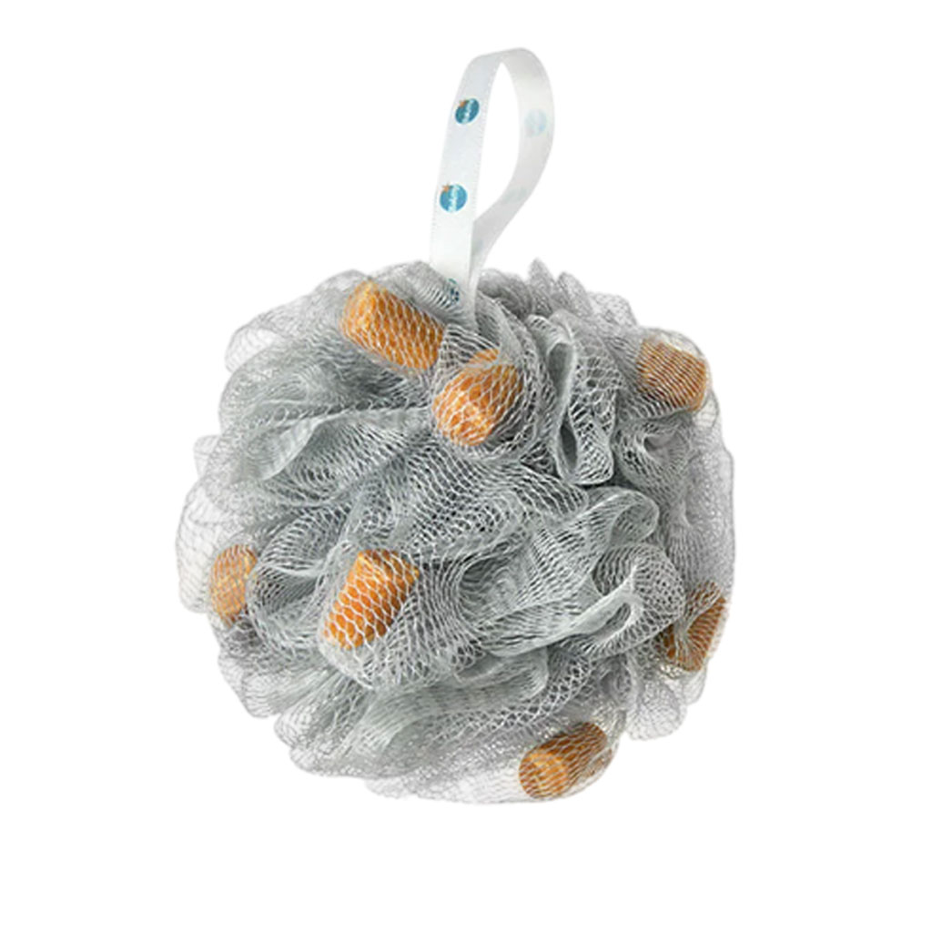 Bath Pouf For Men With Woody Scented Soap Pieces