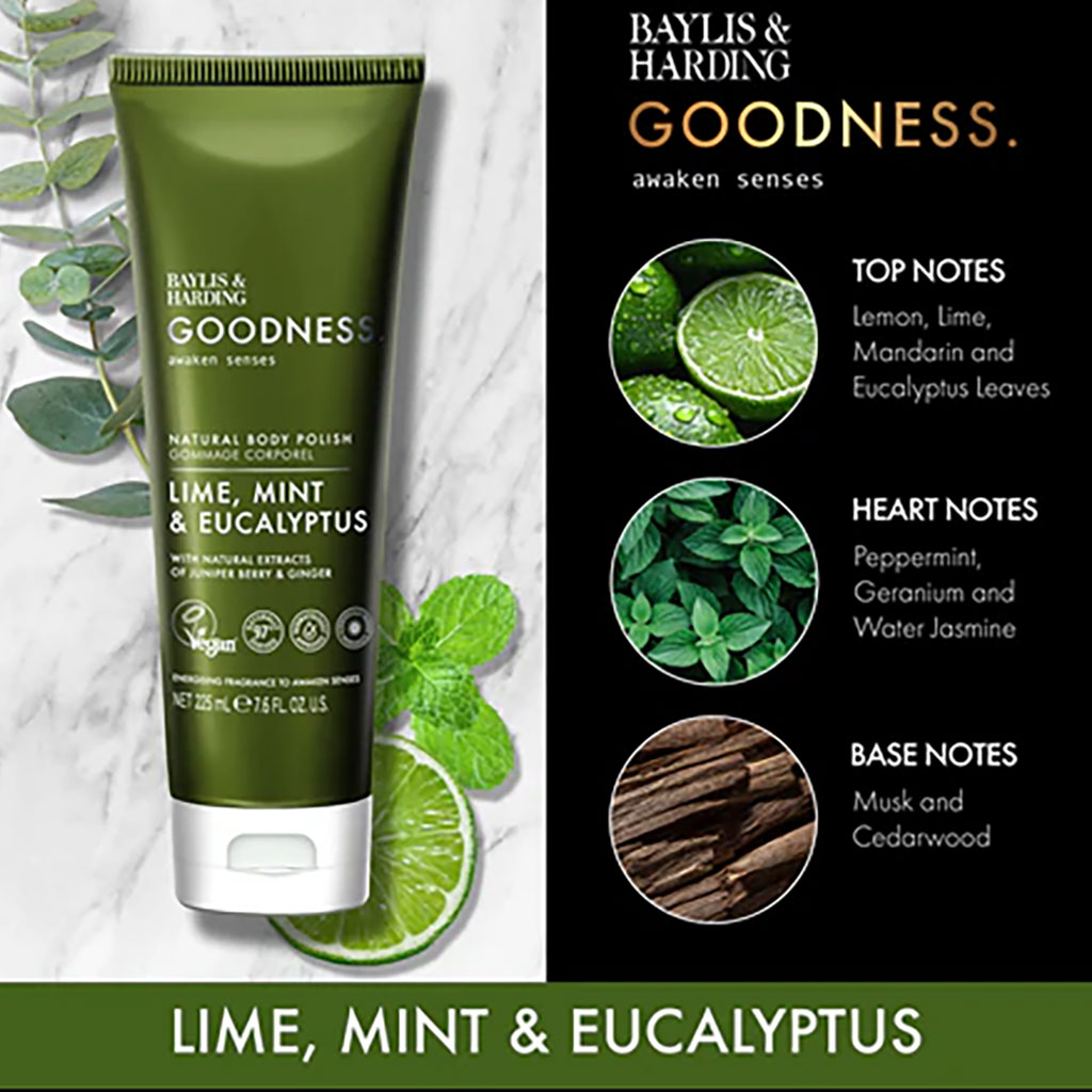 Goodness Lime Mint And Eucalyptus Natural Body Polish