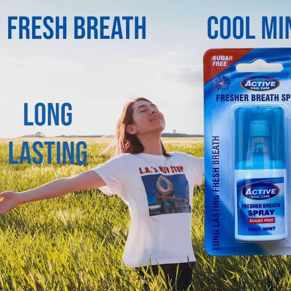 Active Oral Care Sugar Free Fresher Breath Spray