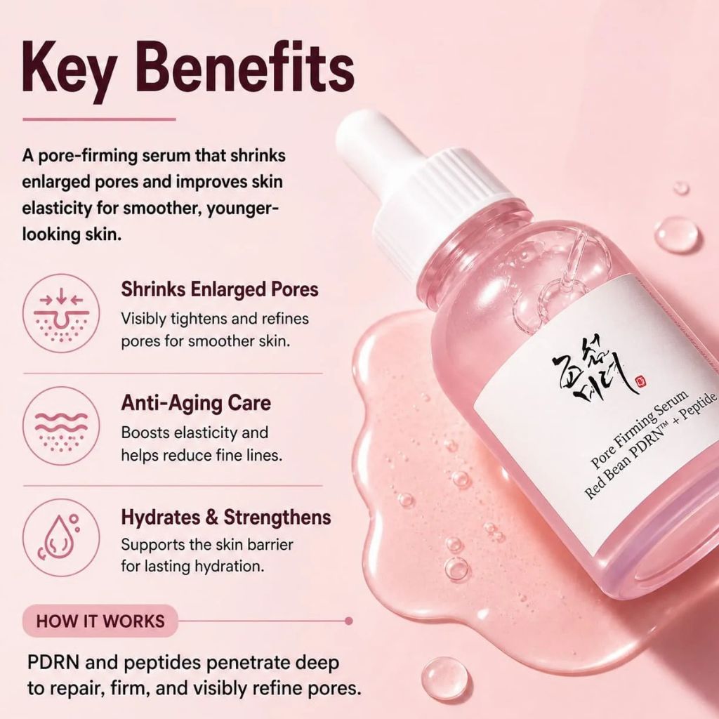 Pore Firming Serum Red Bean PDRN Plus Peptide