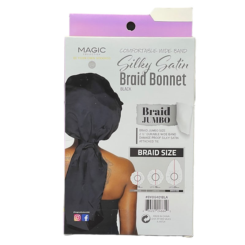 Magic Collection Silky Satin Braid Bonnet BYOG401BLA