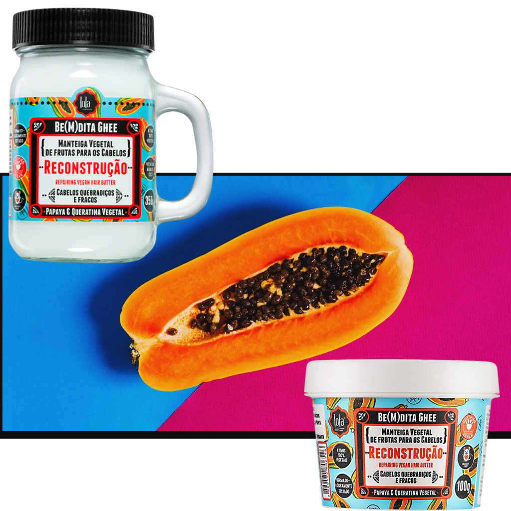 Bemdita Ghee Papaya And Queratina Vegetal Repairing Vegan Hair Butter