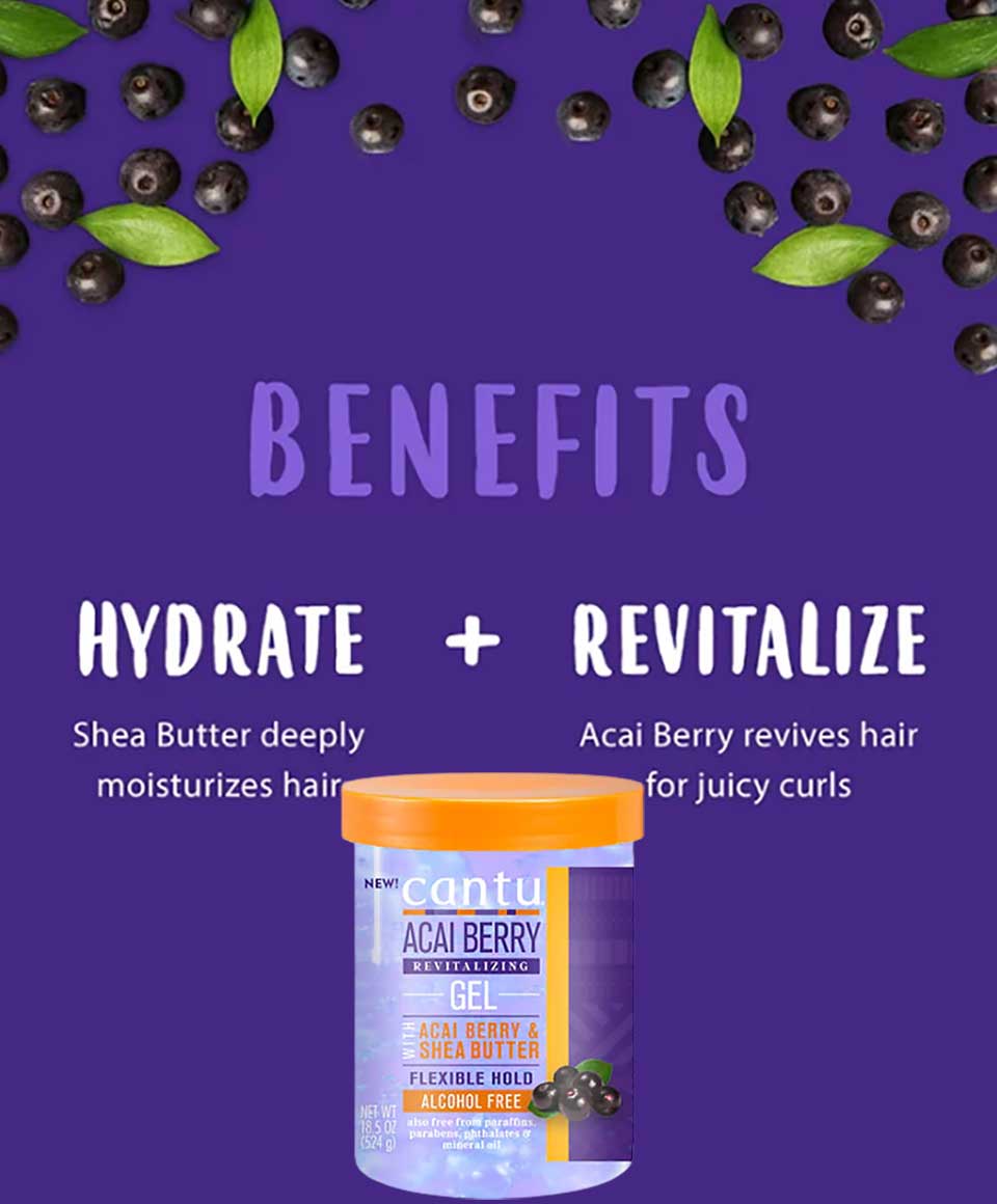 Cantu Acai Berry And Shea Butter Revitalizing Gel