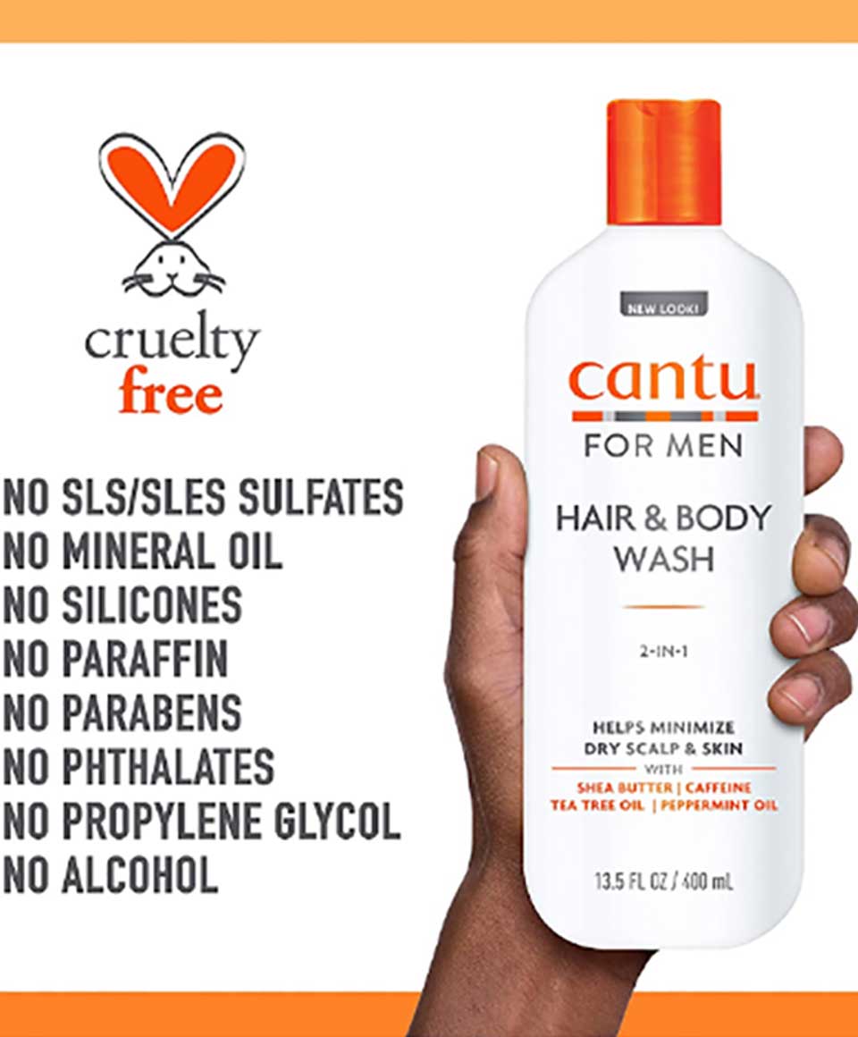 Cantu Men 2 In 1 Hair And Body Wash