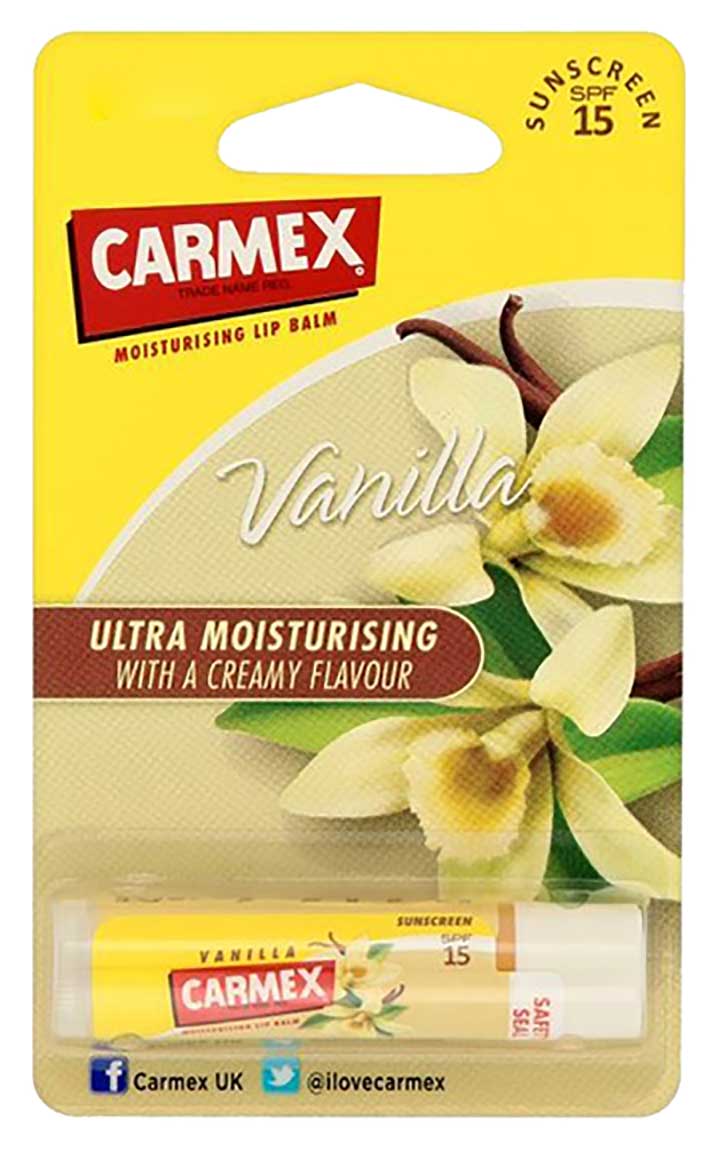 Carmex Moisturising Lip Balm Stick Vanilla