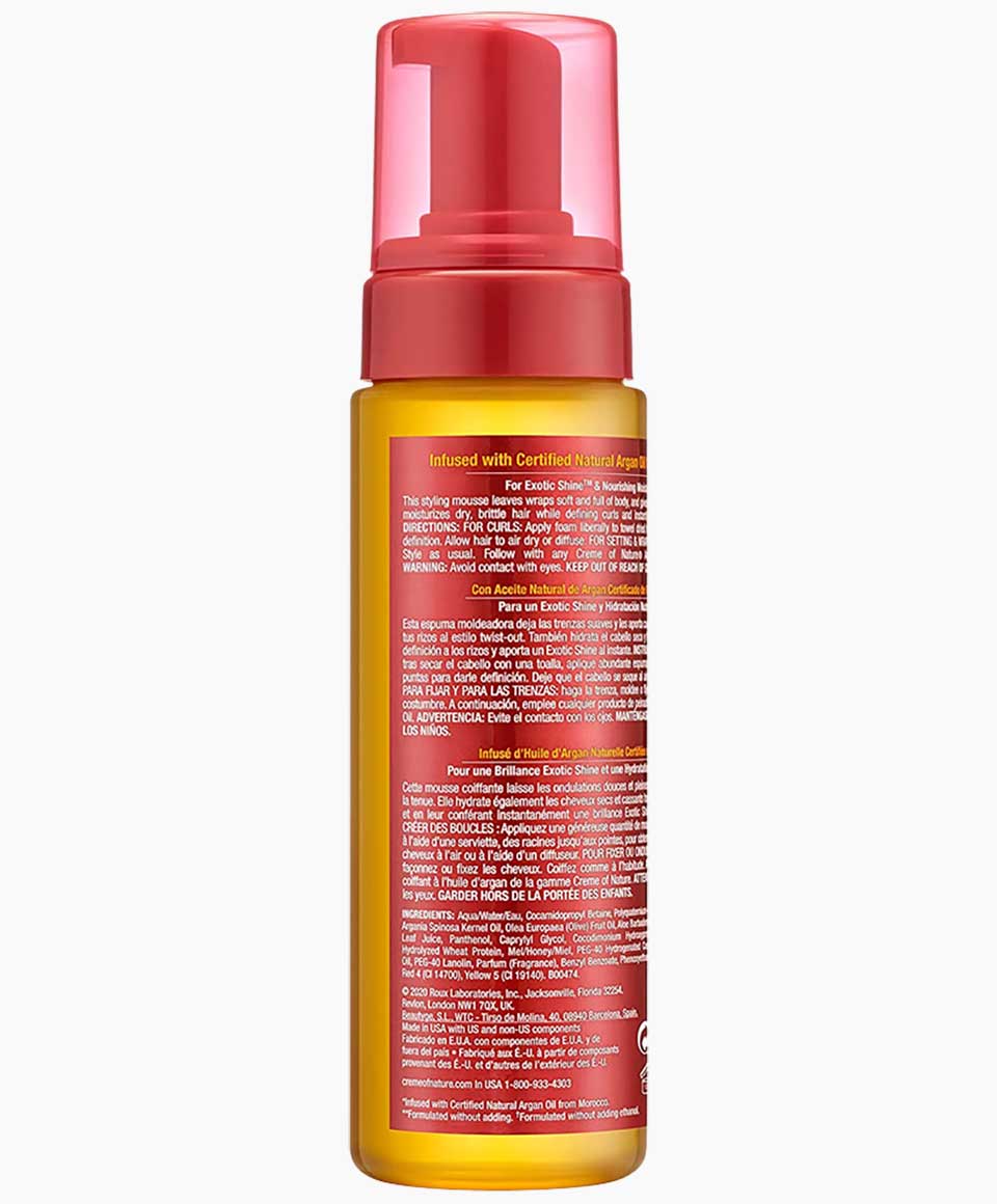 Argan Oil Style And Shine Foaming Mousse