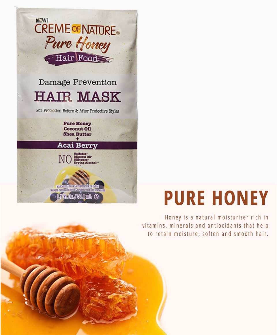 Pure Honey Hair Food Acai Berry Hair Mask