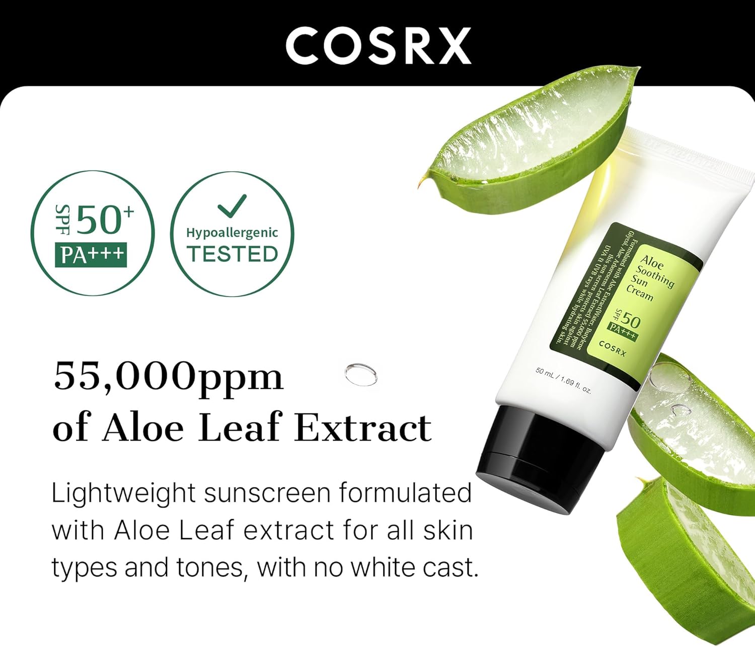 Aloe Soothing Sun Cream SPF 50 Plus