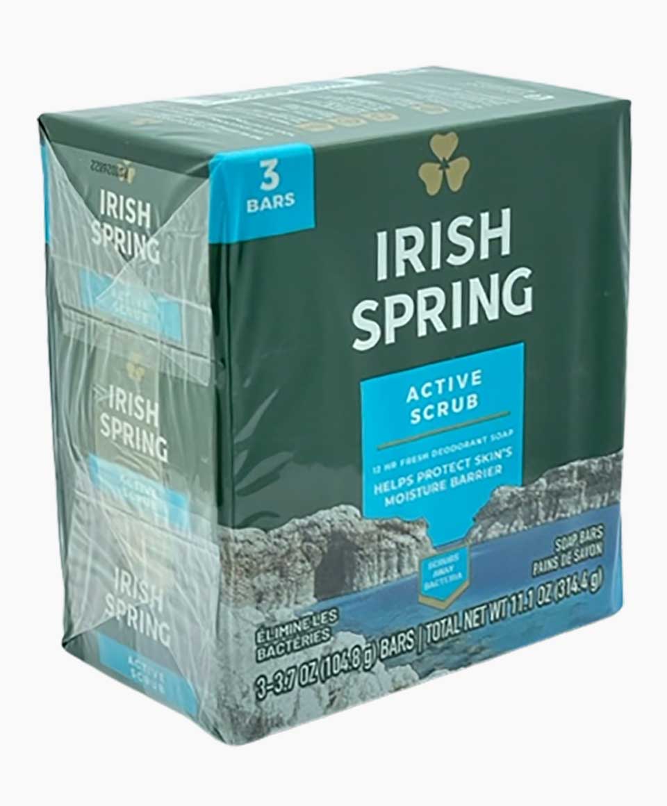 Irish Spring Active Scrub Deodorant Soap