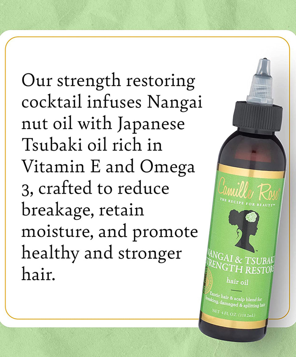Camille Rose Nangai And Tsubaki Strength Restore Hair Oil
