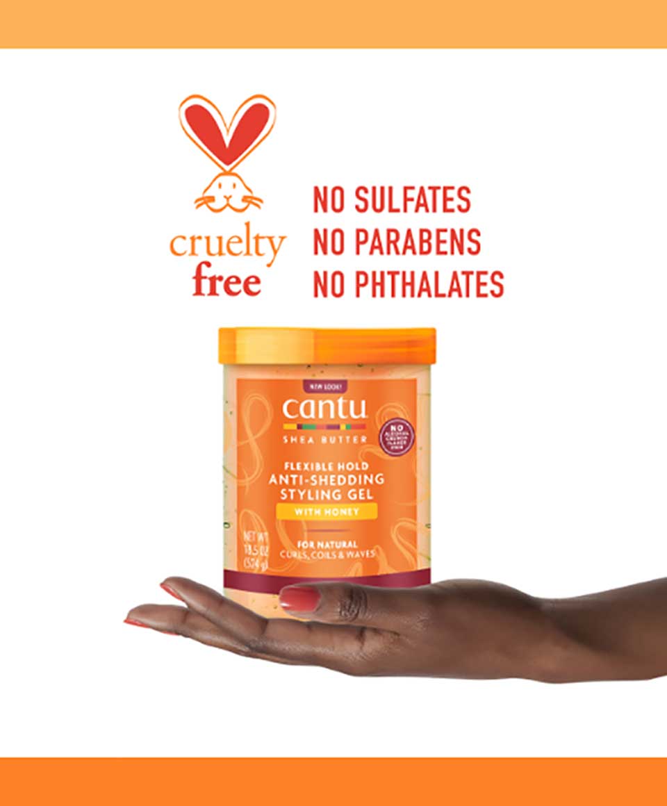 Cantu Shea Butter Flexible Hold Anti Shedding Styling Gel