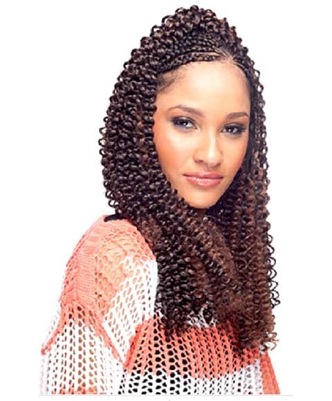 synthetic curly bulk braiding hair