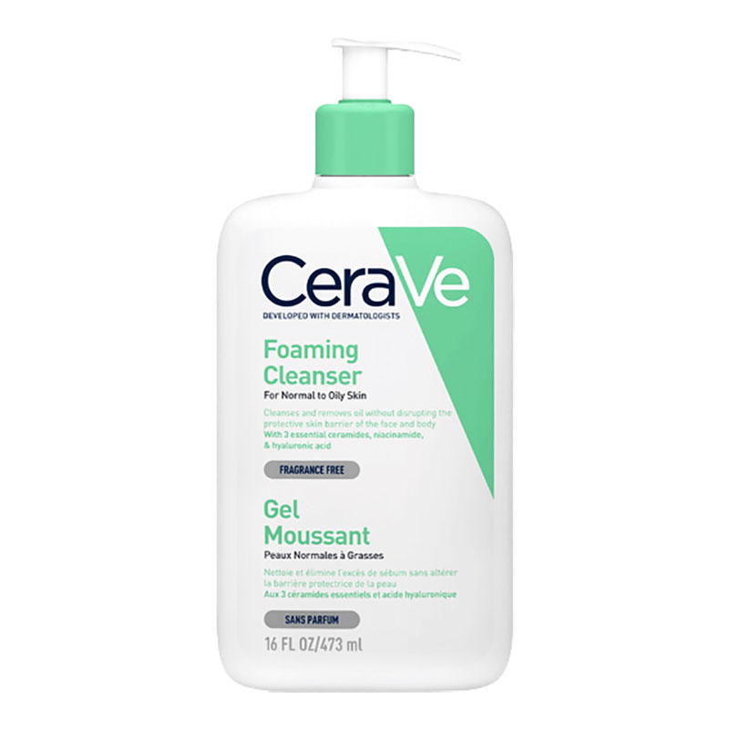 Cerave Foaming Cleanser For Normal To Oily Skin