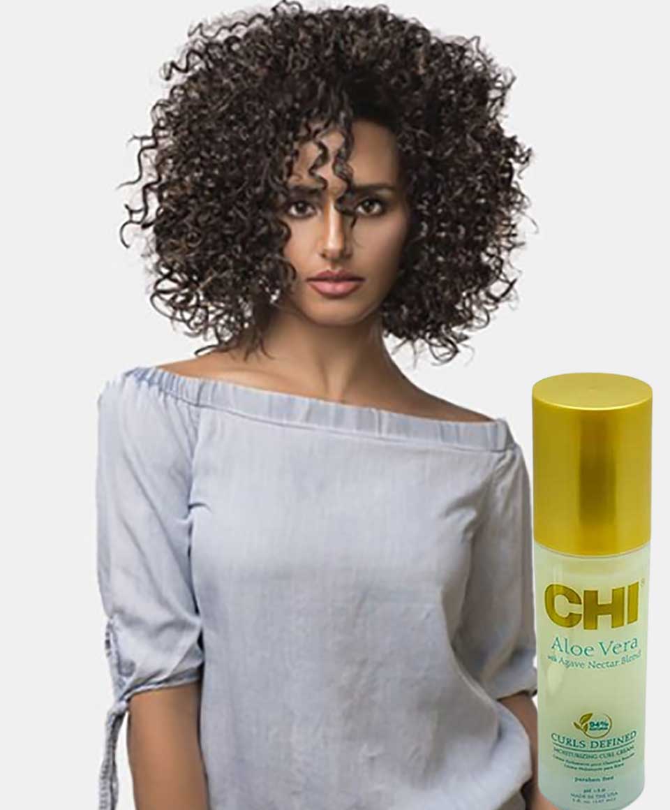 CHI Curls Defined Moisturizing Curl Cream With Aloe Vera And Agave Nectar Blend