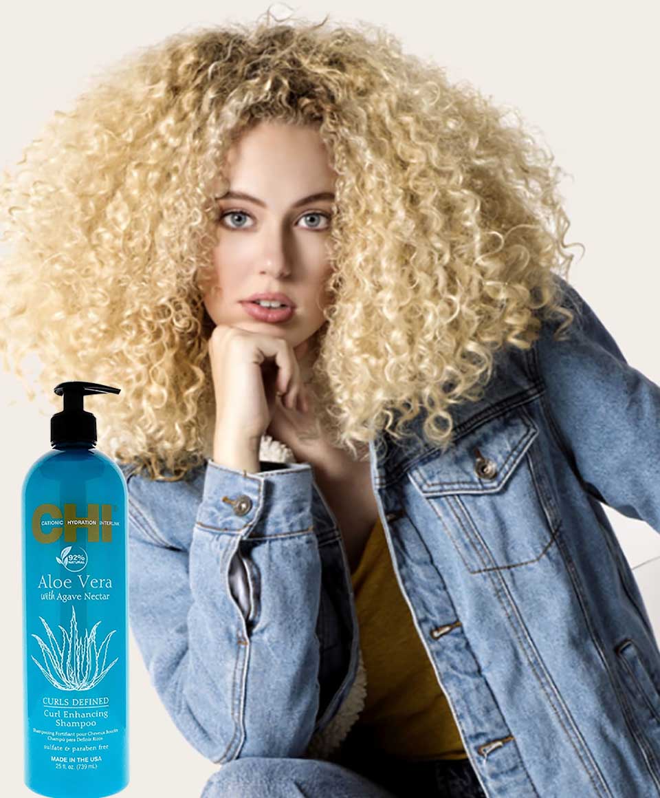 CHI Curls Defined Enhancing Shampoo With Aloe Vera And Agave Nectar