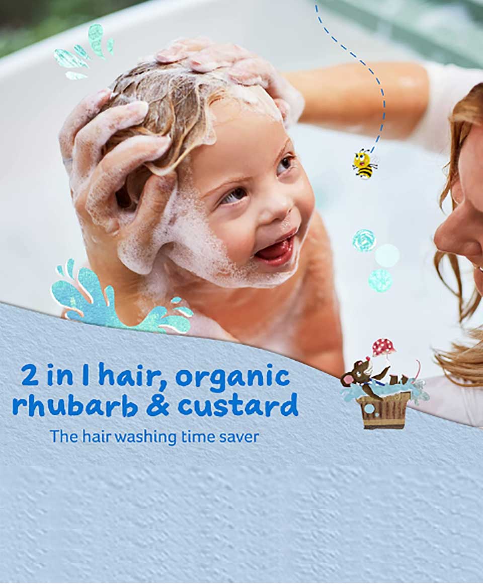 Childs Farm 2In1 Hair Organic Rhubarb And Custard