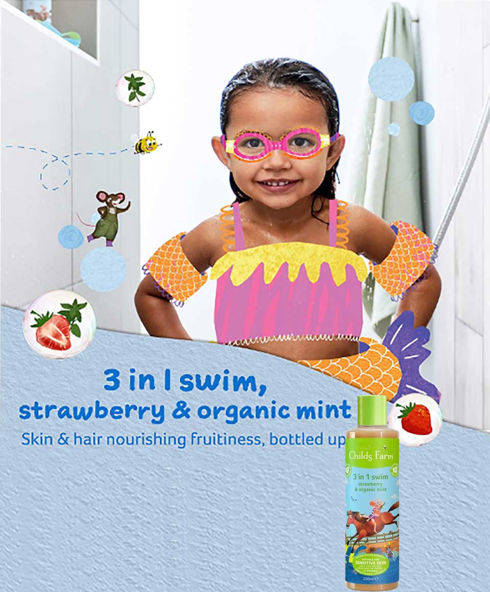 Childs Farm 3In1 Swim With Strawberry And Organic Mint