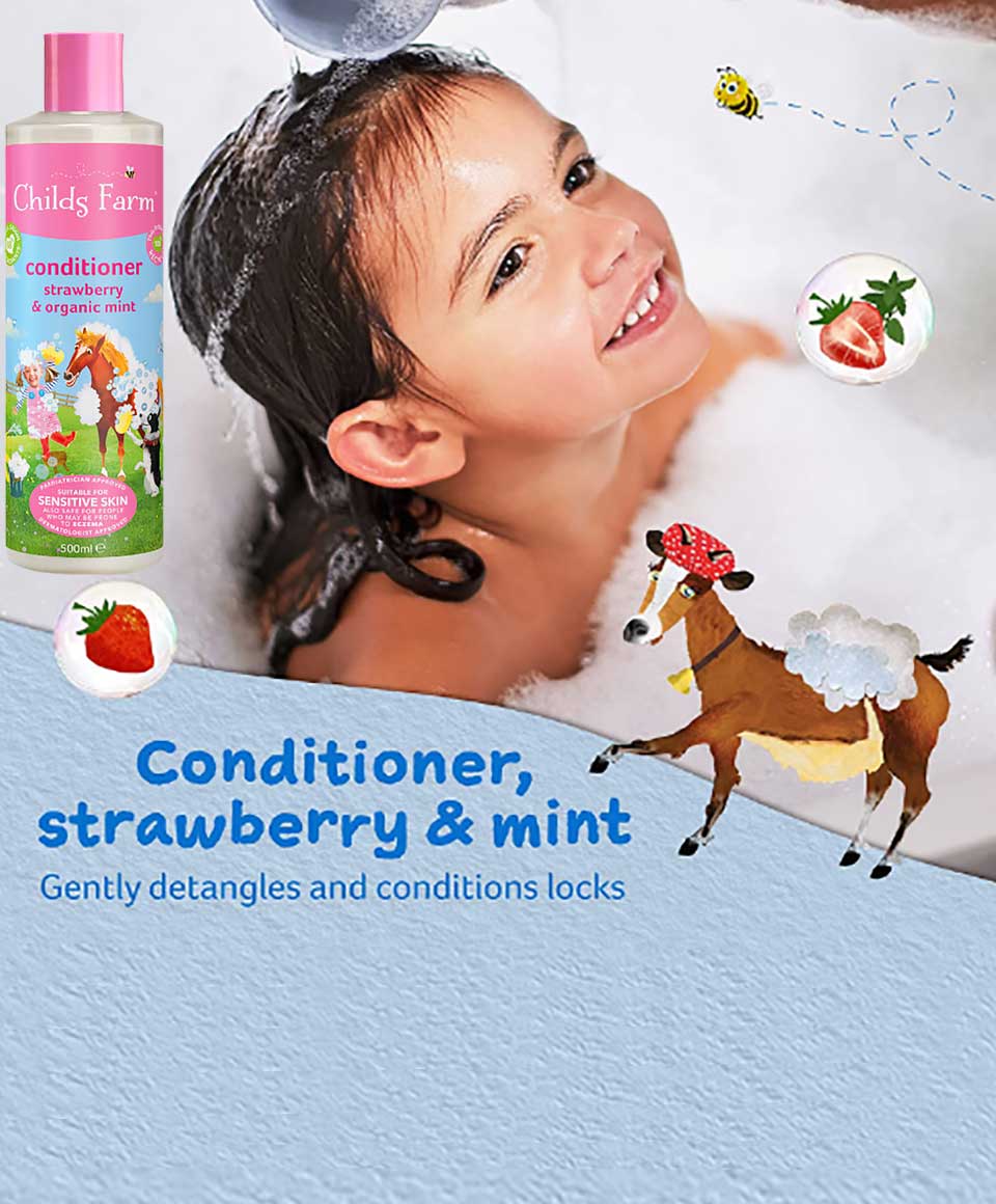 Childs Farm Conditioner With Strawberry And Organic Mint