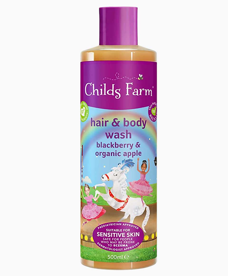 Childs Farm Hair And Body Wash With Blackberry And Organic Apple