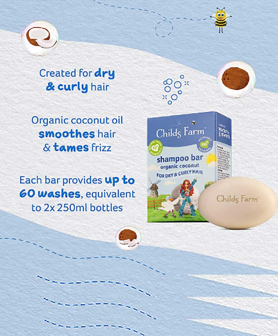 Childs Farm Shampoo Bar With Organic Coconut