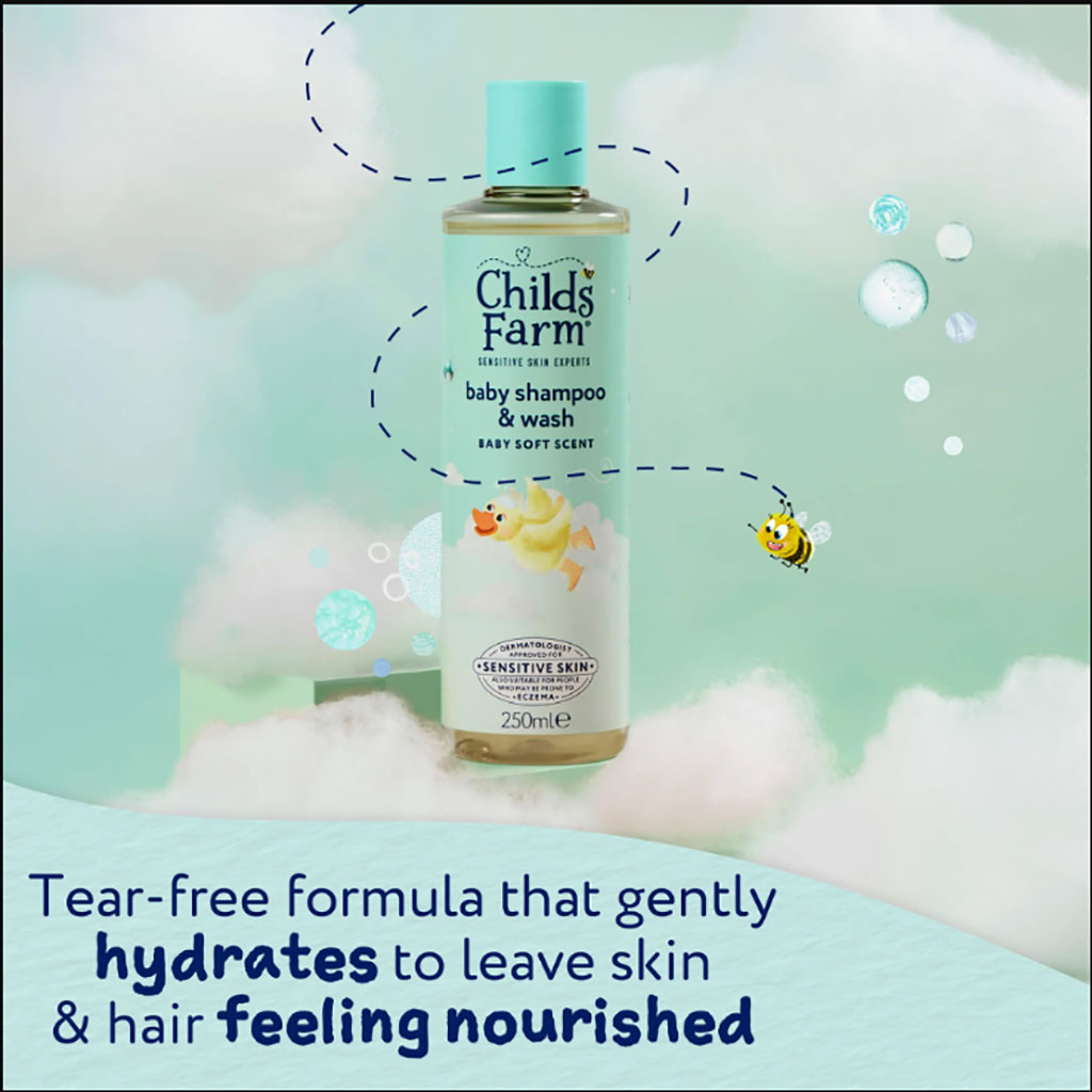Childs Farm Baby Shampoo And Wash Baby Soft Scent