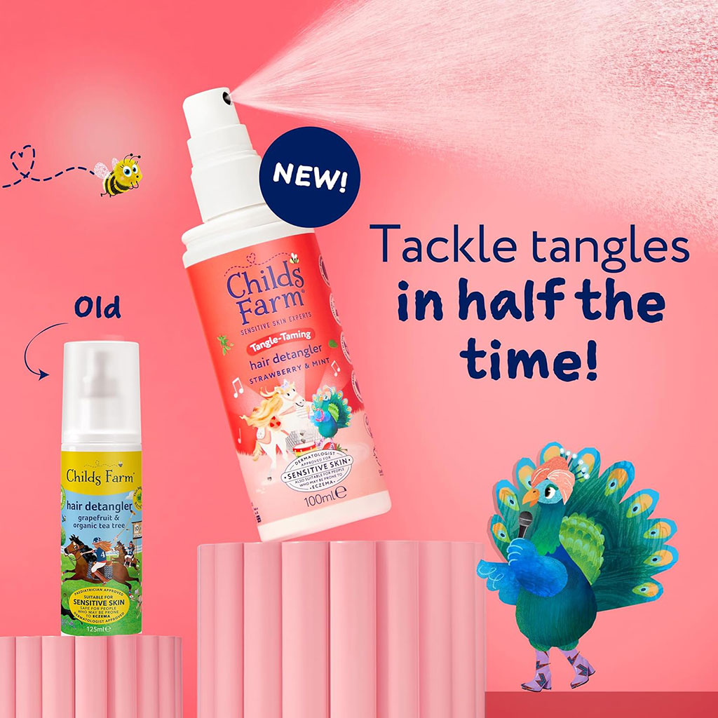 Childs Farm Strawberry And Mint Tangle Taming Hair Detangler