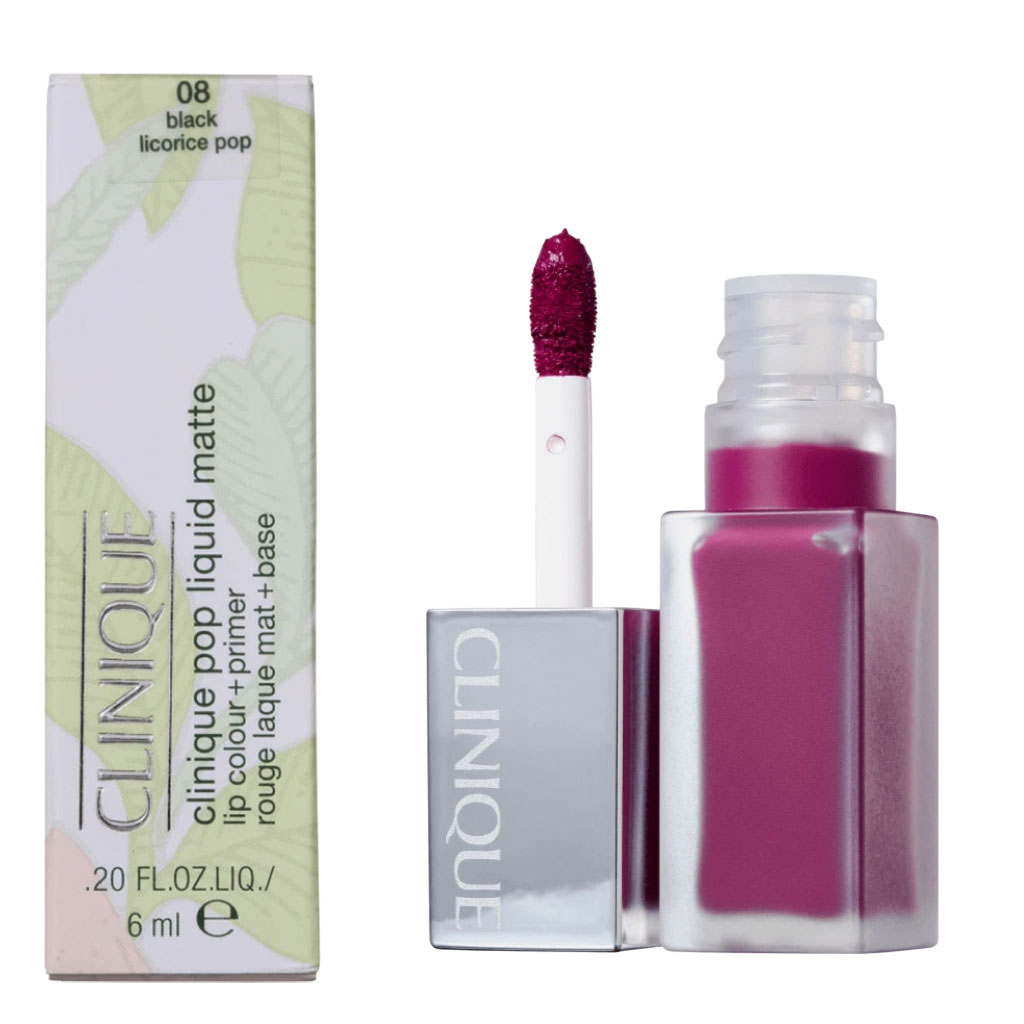 Pop Liquid Matte Lip Colour And Primer 08 Black Licorice Pop