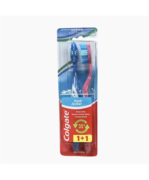 Colgate Triple Action Twin Toothbrush