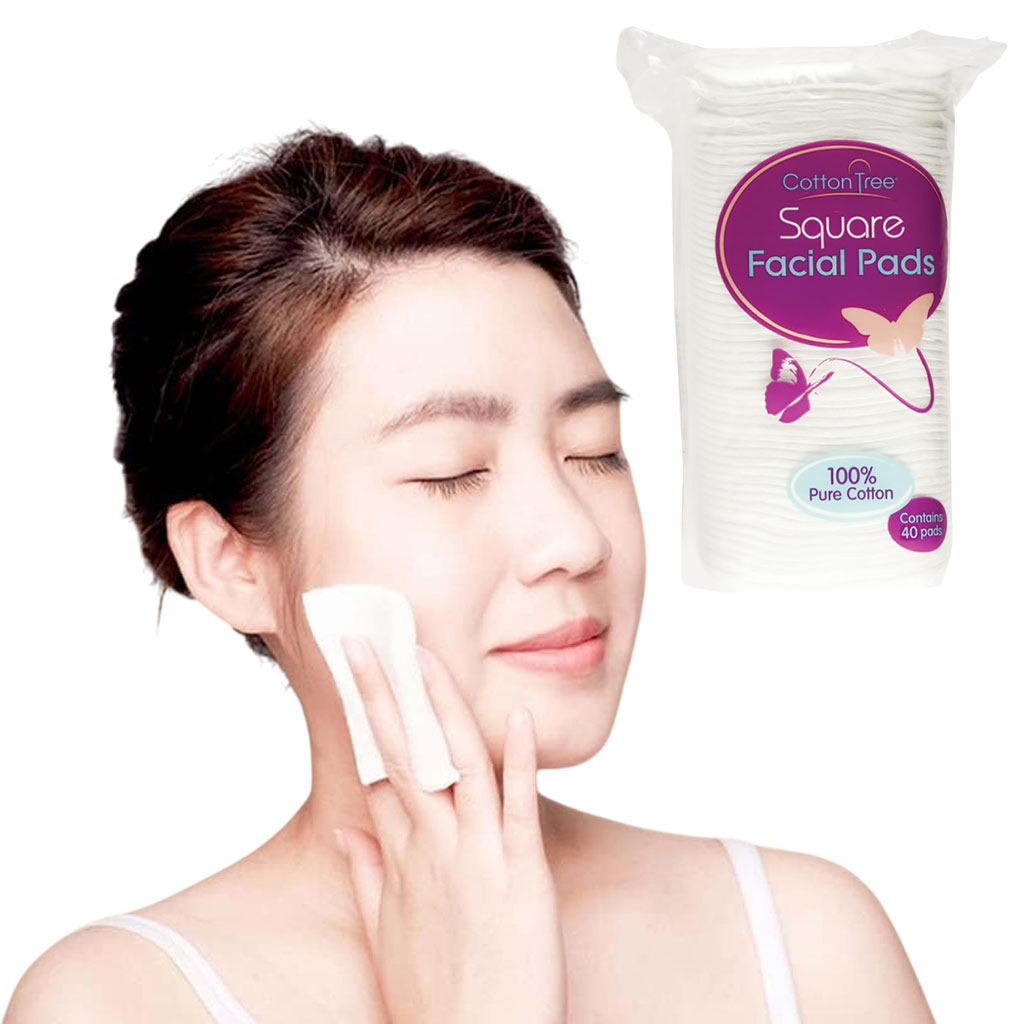 Cotton Tree Square Facial Pads