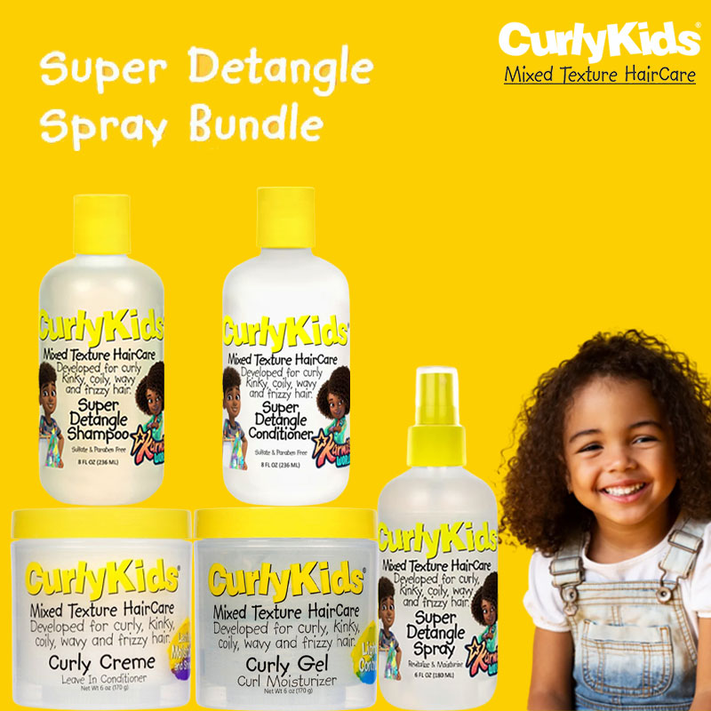 Curly Kids Super Detangle Spray Bundle