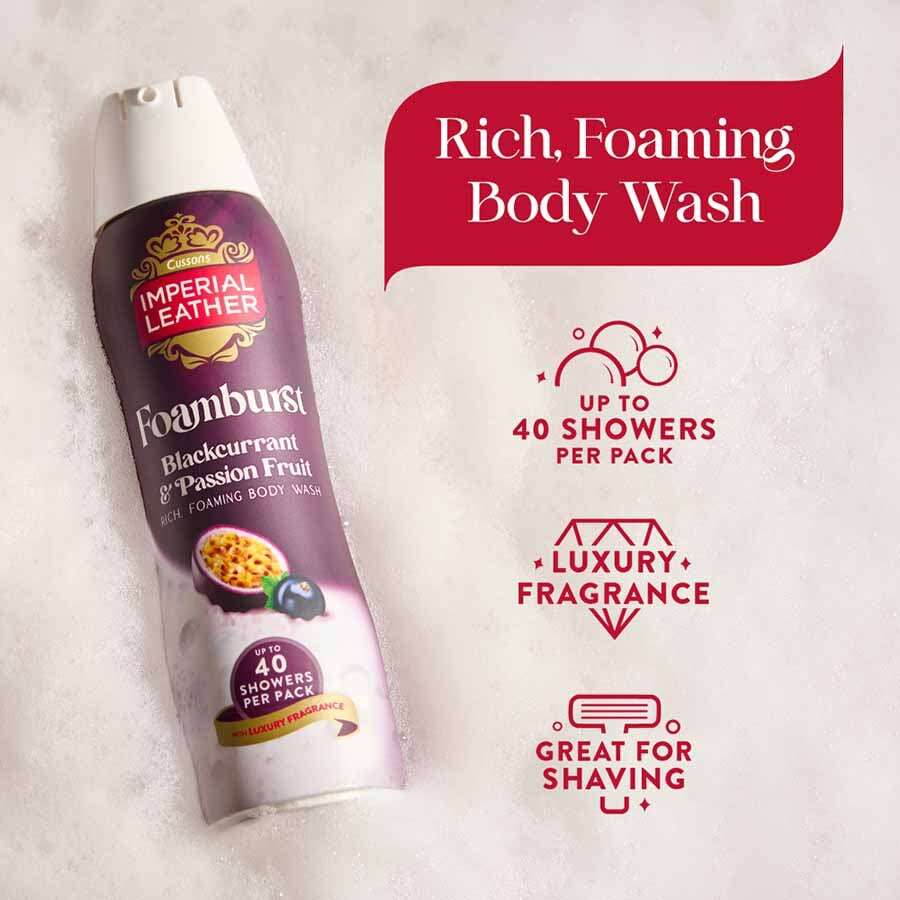 Imperial Leather Foamburst Blackcurrant And Passion Fruit
