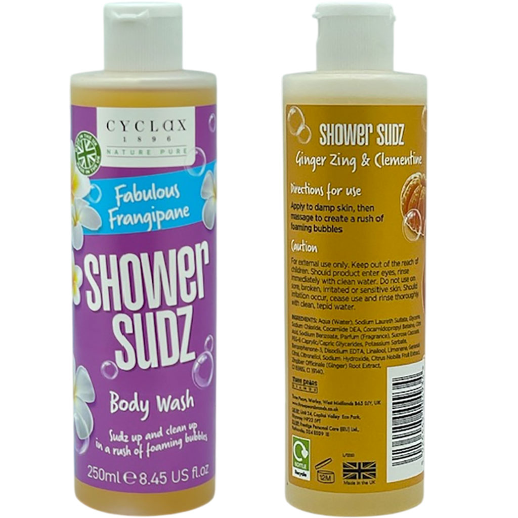 Cyclax Fabulous Frangipane Shower Sudz Body Wash