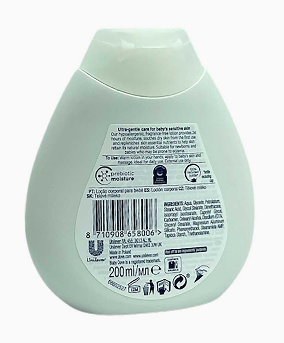 Baby Dove Fragrance Free Moisture Lotion