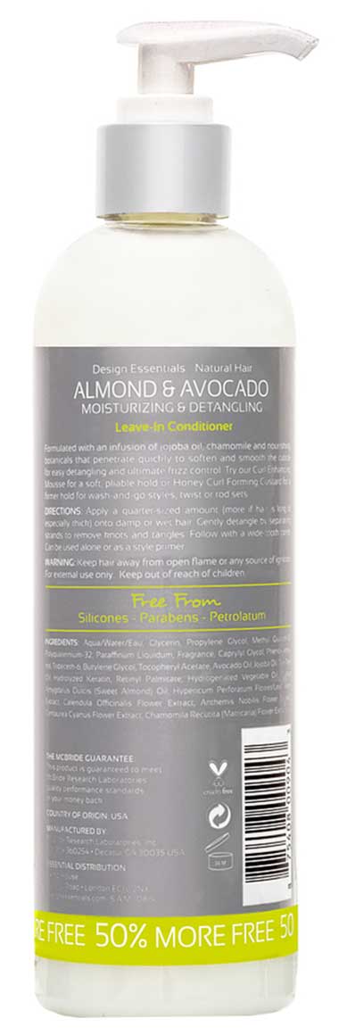 Design Essentials Natural Almond And Avocado Detangling Leave In Conditioner