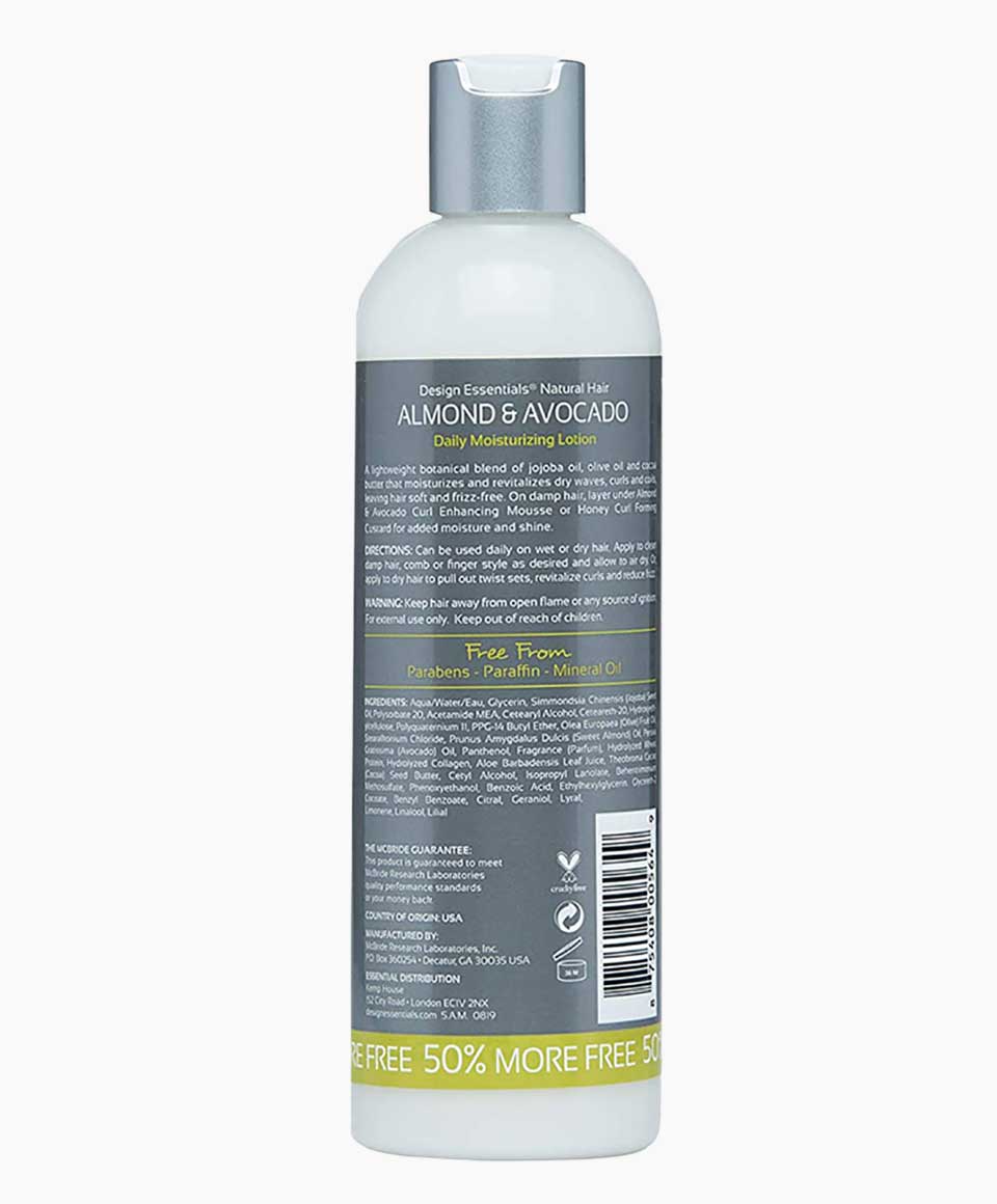 Design Essentials Natural Almond And Avocado Daily Moisturizing Lotion