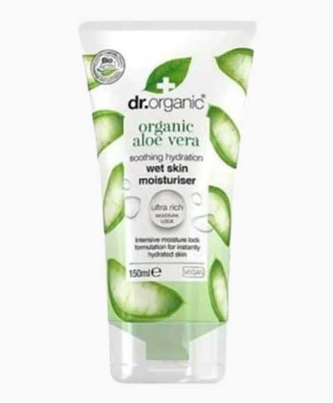 Organic Aloe Vera Soothing Hydration Wet Skin Moisturiser