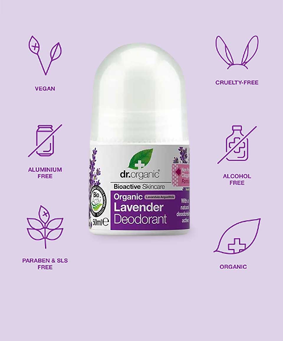 Bioactive Skincare Organic Lavender Deodorant Roll On
