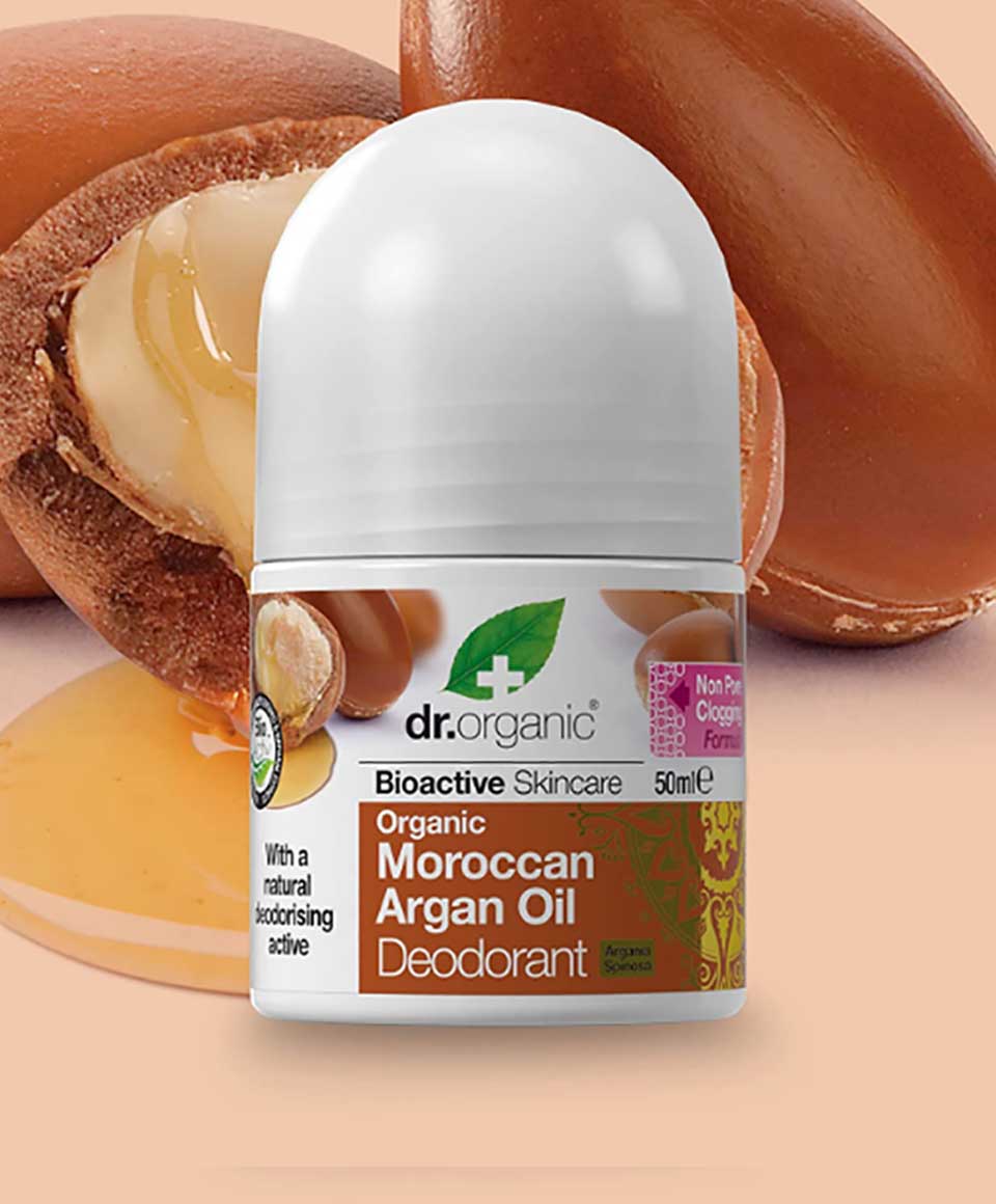 Bioactive Skincare Organic Moroccan Argan Oil Deodorant Roll On